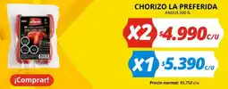 Unimarc La preferida chorizo oferta