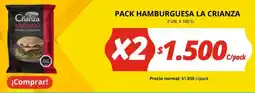Unimarc La crianza pack hamburguesa oferta