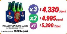 Mayorista 10 Royal guard cerveza oferta