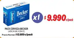 Mayorista 10 Becker cerveza oferta