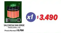 Mayorista 10 San Jorge salsicha oferta