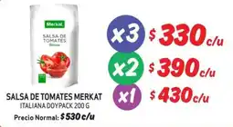 Mayorista 10 Merkat salsa de tomates oferta