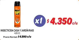 Mayorista 10 Raid insecticida casa y jardin oferta