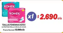 Mayorista 10 Kotex toallas femininas oferta