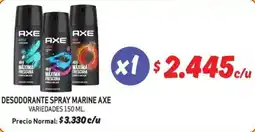 Mayorista 10 Axe Marine desodorante spray oferta