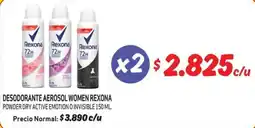 Mayorista 10 Rexona women desodorante aerosol oferta
