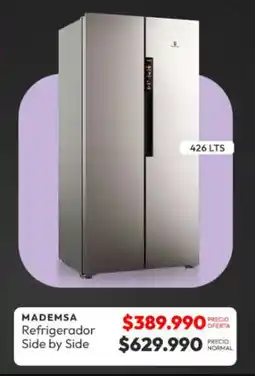 Abcdin Mademsa refrigerador side by side 426 L oferta