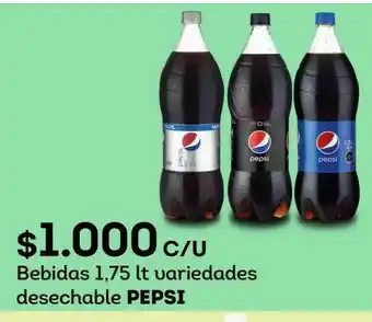 Tottus Bebidas 1,75 lt variedades desechable pepsi oferta