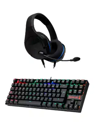Teclado RedDragon Kumara + Audifonos HyperX Cloud Stinger