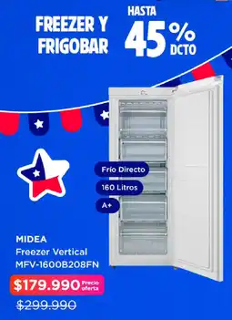 Hites Midea freezer vertical oferta