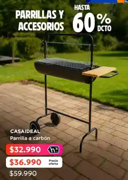 Hites Casaideal parrilla a carbón oferta