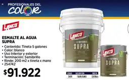 Construmart Lanco esmalte al agua supra oferta