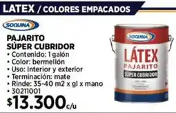 Construmart Soquina pajarito súper cubridor oferta