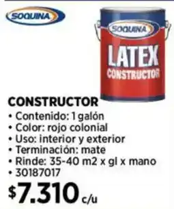 Construmart Soquina latex constructor oferta