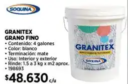 Construmart Soquina granitex grano fino oferta
