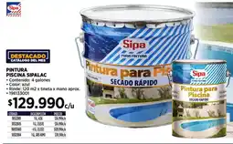 Construmart Sipa pintura piscina sipalac oferta