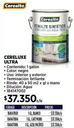 Construmart Ceresita cereluxe ultra oferta