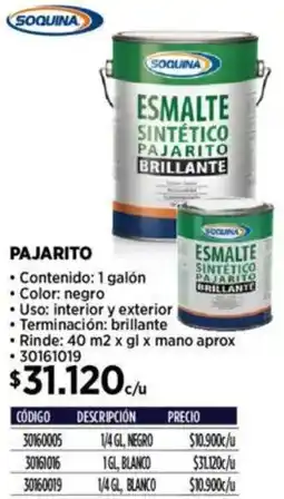 Construmart Soquina pajarito oferta