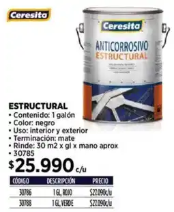 Construmart Ceresita estructural oferta