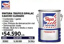 Construmart Sipa pintura tráfico sipalac caucho clorado oferta
