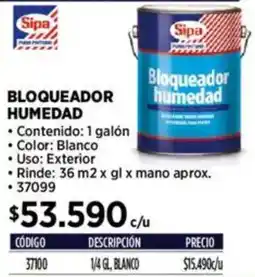 Construmart Sipa bloqueador humedad oferta