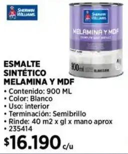 Construmart Sherwin williams esmalte sintético kelamina y mdf oferta