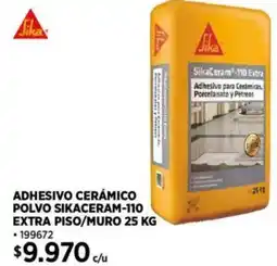 Construmart Sika adhesivo cerámico polvo sikaceram-110 extra piso/muro oferta