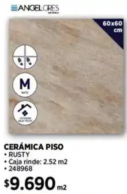 Construmart Angelores cerámica piso oferta