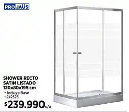 Construmart Projaus shower recto satin listado oferta
