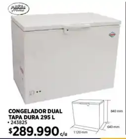 Construmart Congelador dual tapa dura oferta