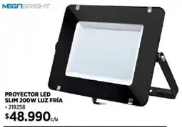 Construmart Megabright proyector led slim oferta