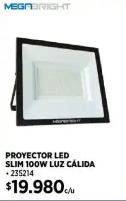 Construmart Megabright proyector led slim oferta