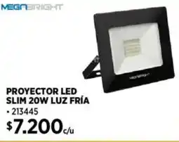 Construmart Megabright proyector led slim oferta