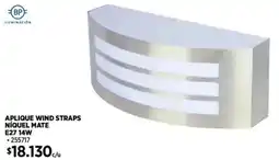 Construmart Aplique wind straps níquel mate oferta