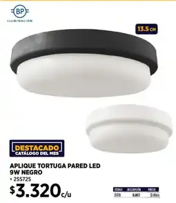 Construmart Aplique tortuga pared led oferta