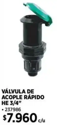Construmart Válvula de acople rápido he 3/4" oferta
