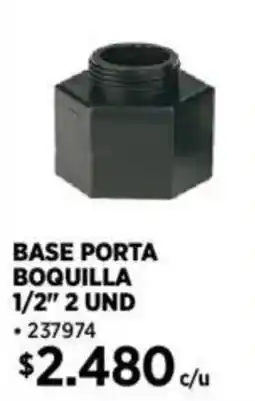 Construmart Base porta boquilla 1/2" oferta