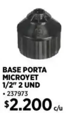 Construmart Base porta microyet 1/2" oferta