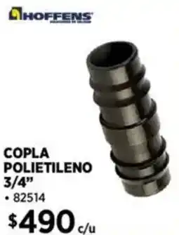 Construmart Hoffens copla polietileno 3/4" oferta