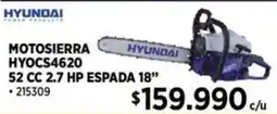 Construmart Hyundai espada motosierra 18" oferta