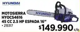 Construmart Hyundai espada motosierra 16" oferta