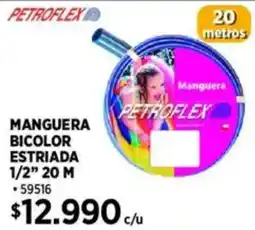 Construmart Petroflex bicolor estriada 1/2" oferta