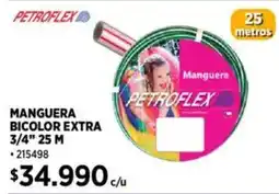 Construmart Petroflex manguera bicolor extra 3/4" oferta