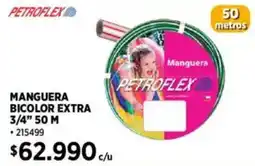 Construmart Petroflex manguera bicolor extra 3/4" oferta