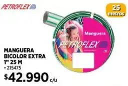 Construmart Petroflex manguera bicolor extra 1" oferta