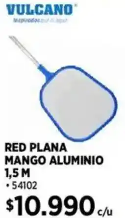 Construmart Vulcano red plana mango aluminio oferta