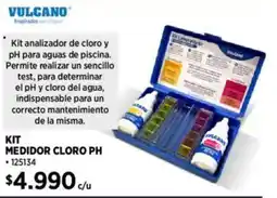 Construmart Vulcano kit medidor cloro ph oferta