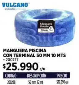 Construmart Vulcano manguera piscina con terminal oferta