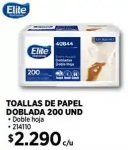 Construmart Elite toallas de papel doblada oferta