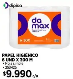 Construmart Dipisa papel higiénico oferta